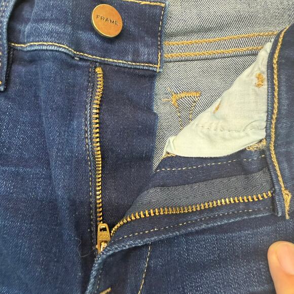 Frame Women’s Le High Skinny Size 27 Blue Denim Jeans Casual High End - Picture 5 of 9